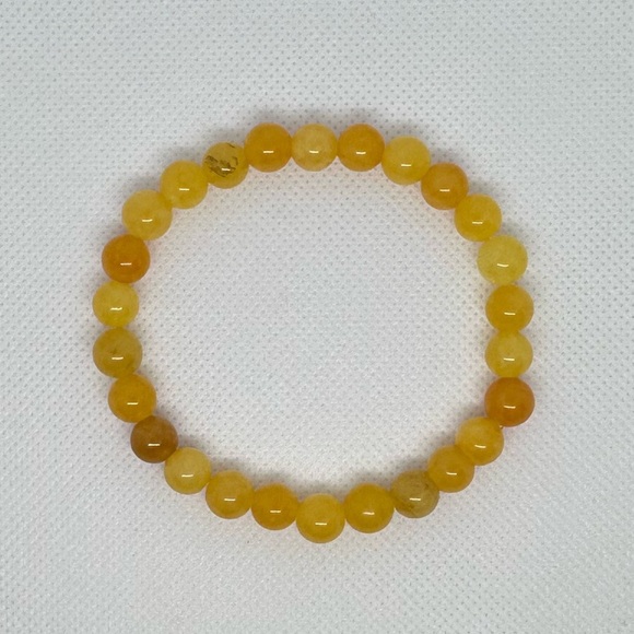 Honey Jade bracelet handmade classic style - Picture 6 of 9
